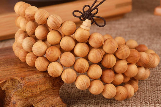 崖柏108顆手串怎么盤